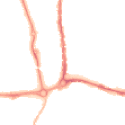 Night-time road noise heatmap for PO1 5AB