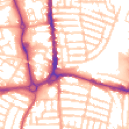 Daytime road noise heatmap for PO1 5BP