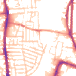 Daytime road noise heatmap for PO1 5PT