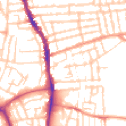 Daytime road noise heatmap for PO1 5QU
