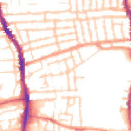 Daytime road noise heatmap for PO1 5RH