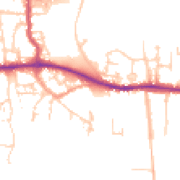 Daytime road noise heatmap for PO10 7AD