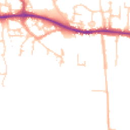 Daytime road noise heatmap for PO10 7BG