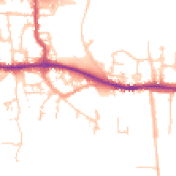 Daytime road noise heatmap for PO10 7BU