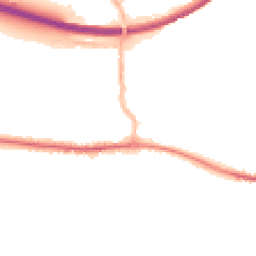 Night-time road noise heatmap for PO10 7DD