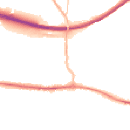 Night-time road noise heatmap for PO10 7DJ