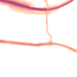 Night-time road noise heatmap for PO10 7DW