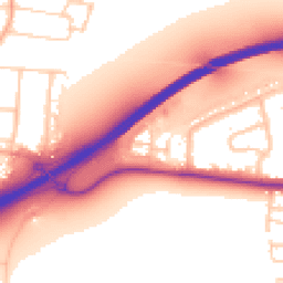 Daytime road noise heatmap for PO10 7FH