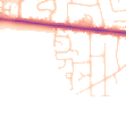Daytime road noise heatmap for PO10 7JY
