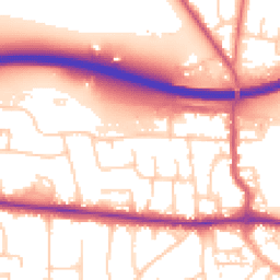 Daytime road noise heatmap for PO10 7NJ