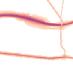 Night-time road noise heatmap for PO10 7NJ