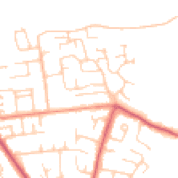 Daytime road noise heatmap for PO10 7RS