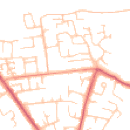 Daytime road noise heatmap for PO10 7RZ