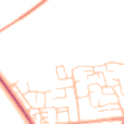 Daytime road noise heatmap for PO10 7UA