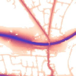 Daytime road noise heatmap for PO10 7XA