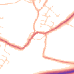 Daytime road noise heatmap for PO10 8FA