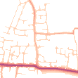 Daytime road noise heatmap for PO10 8FB