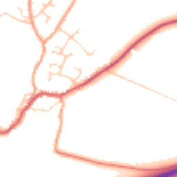 Daytime road noise heatmap for PO10 8FE