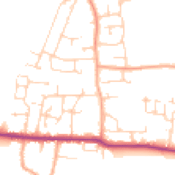 Daytime road noise heatmap for PO10 8FL