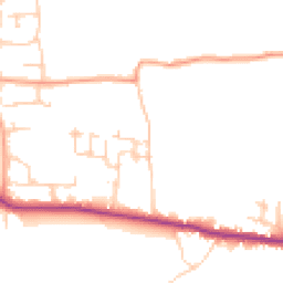 Daytime road noise heatmap for PO10 8GJ