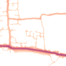 Daytime road noise heatmap for PO10 8GL