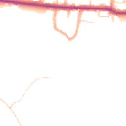 Daytime road noise heatmap for PO10 8HS