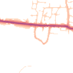 Daytime road noise heatmap for PO10 8HT