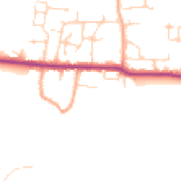 Daytime road noise heatmap for PO10 8HU