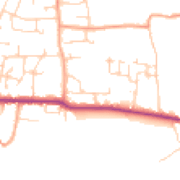 Daytime road noise heatmap for PO10 8JX