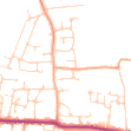Daytime road noise heatmap for PO10 8LG
