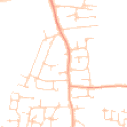 Daytime road noise heatmap for PO10 8LL
