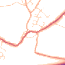 Daytime road noise heatmap for PO10 8SF