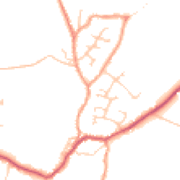 Daytime road noise heatmap for PO10 8SW