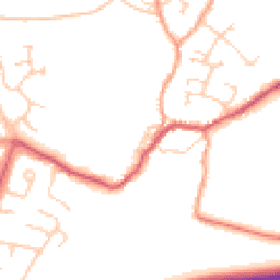 Daytime road noise heatmap for PO10 8UA