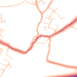 Daytime road noise heatmap for PO10 8UE