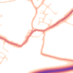 Daytime road noise heatmap for PO10 8UH