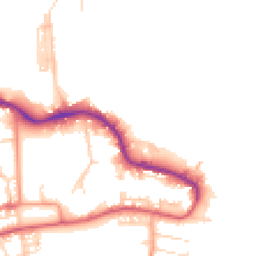 Daytime road noise heatmap for PO12 1AJ