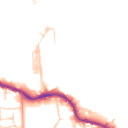 Daytime road noise heatmap for PO12 1AX