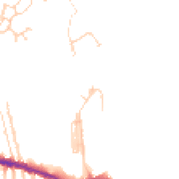 Daytime road noise heatmap for PO12 1AY