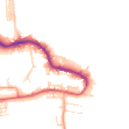 Daytime road noise heatmap for PO12 1BG