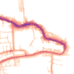 Daytime road noise heatmap for PO12 1BW