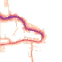 Daytime road noise heatmap for PO12 1DD