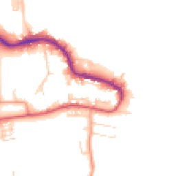 Daytime road noise heatmap for PO12 1DF