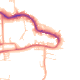 Daytime road noise heatmap for PO12 1DU