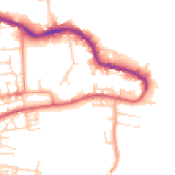 Daytime road noise heatmap for PO12 1DX