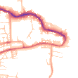 Daytime road noise heatmap for PO12 1EA