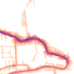 Daytime road noise heatmap for PO12 1EN