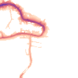 Daytime road noise heatmap for PO12 1EY