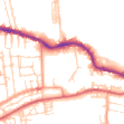 Daytime road noise heatmap for PO12 1FB