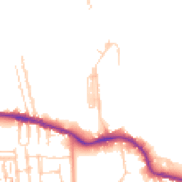 Daytime road noise heatmap for PO12 1GA